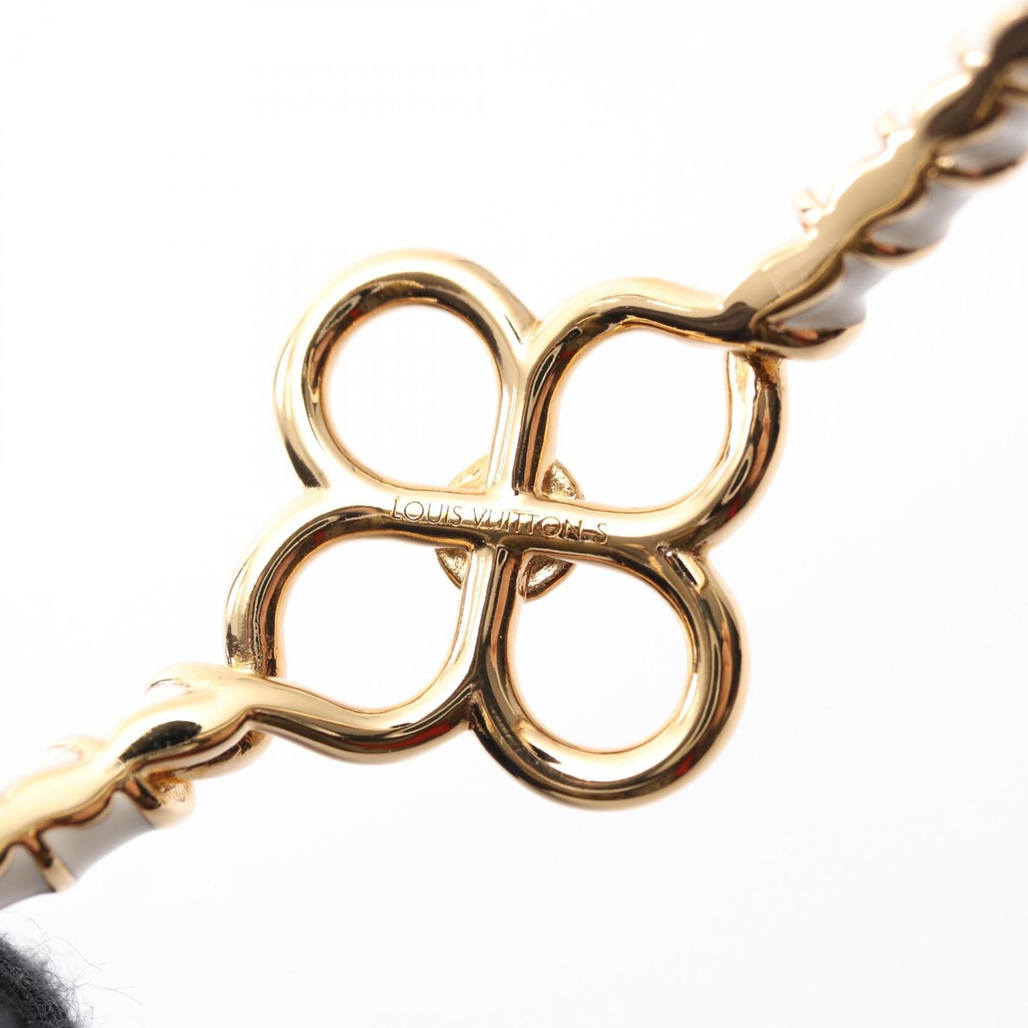 Louis Vuitton Rigid Nautical Bangle Bracelet, Stainless Steel, Women's, White and Gold, M1605S