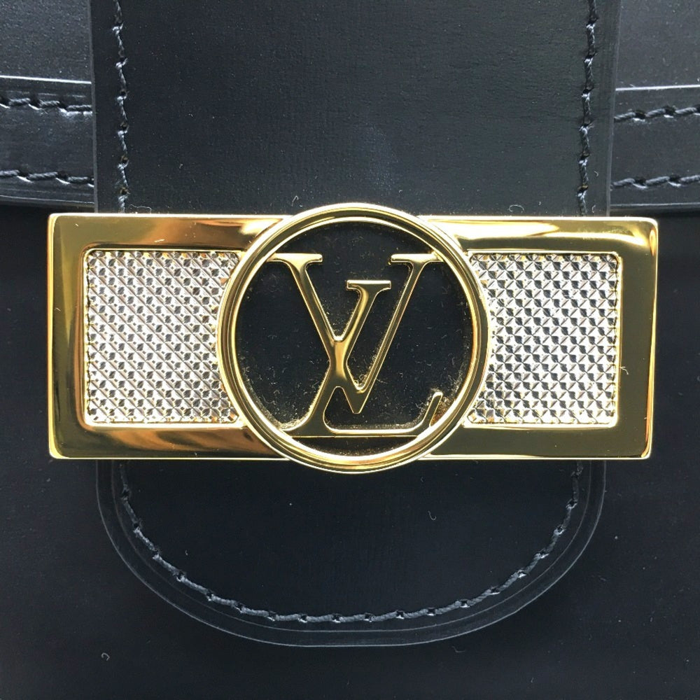 LOUIS VUITTON M55821 LV Lock Chain Dauphine MM Shoulder Bag Calfskin Women's Noir Black G-200910-19 — New - Store Return