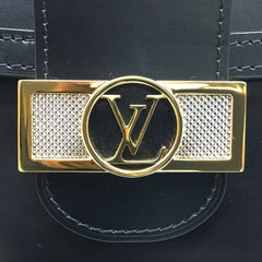 LOUIS VUITTON M55821 LV Lock Chain Dauphine MM Shoulder Bag Calfskin Women's Noir Black G-200910-19 — New - Store Return