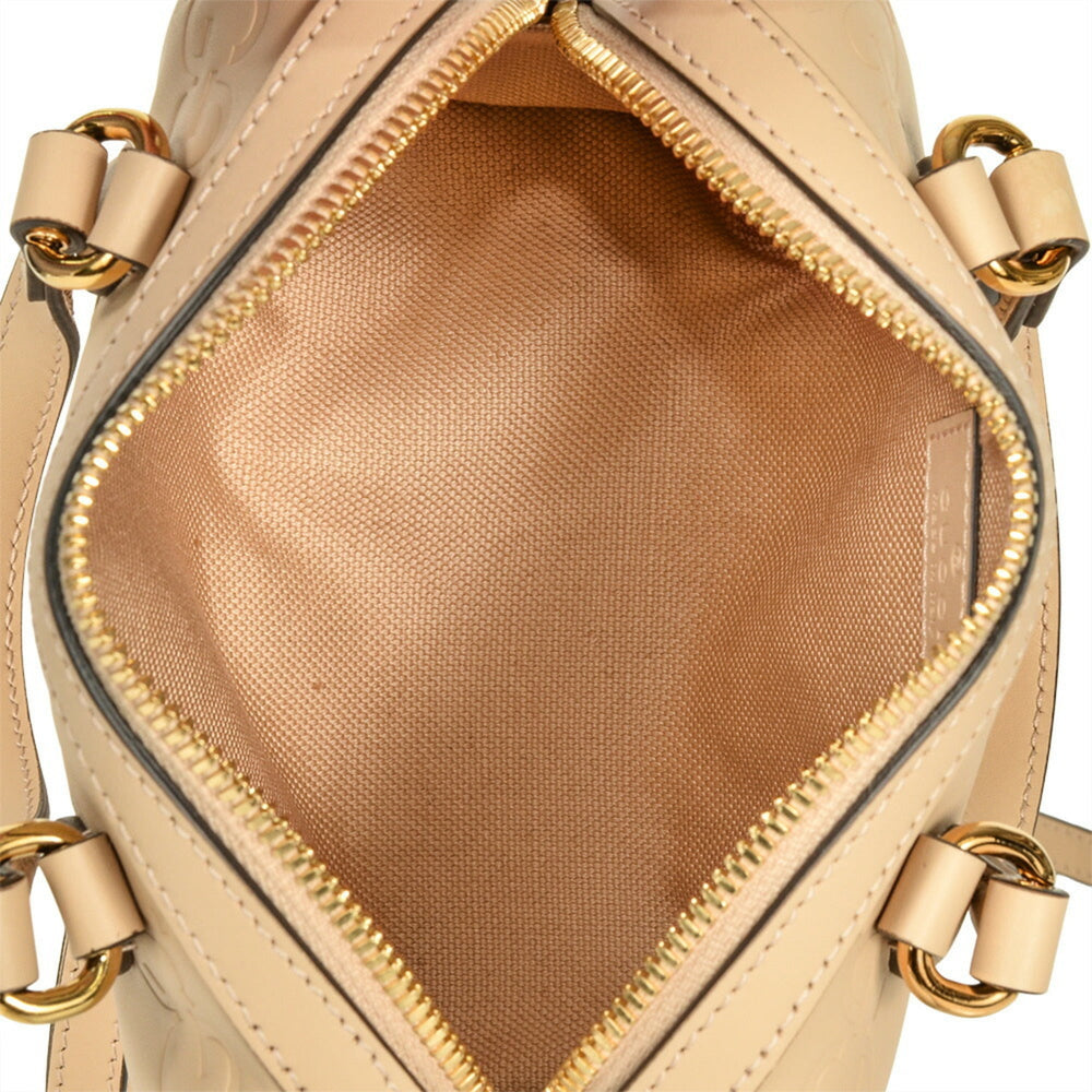 Gucci GG Super Mini 2-Way Handbag Guccissima Leather 790130 Beige — Like New