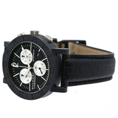 BVLGARI Bulgari Chronograph BBW38CGLDCH 6 BB38CLCH Men's Watch Carbon x Leather 40531 — Like New