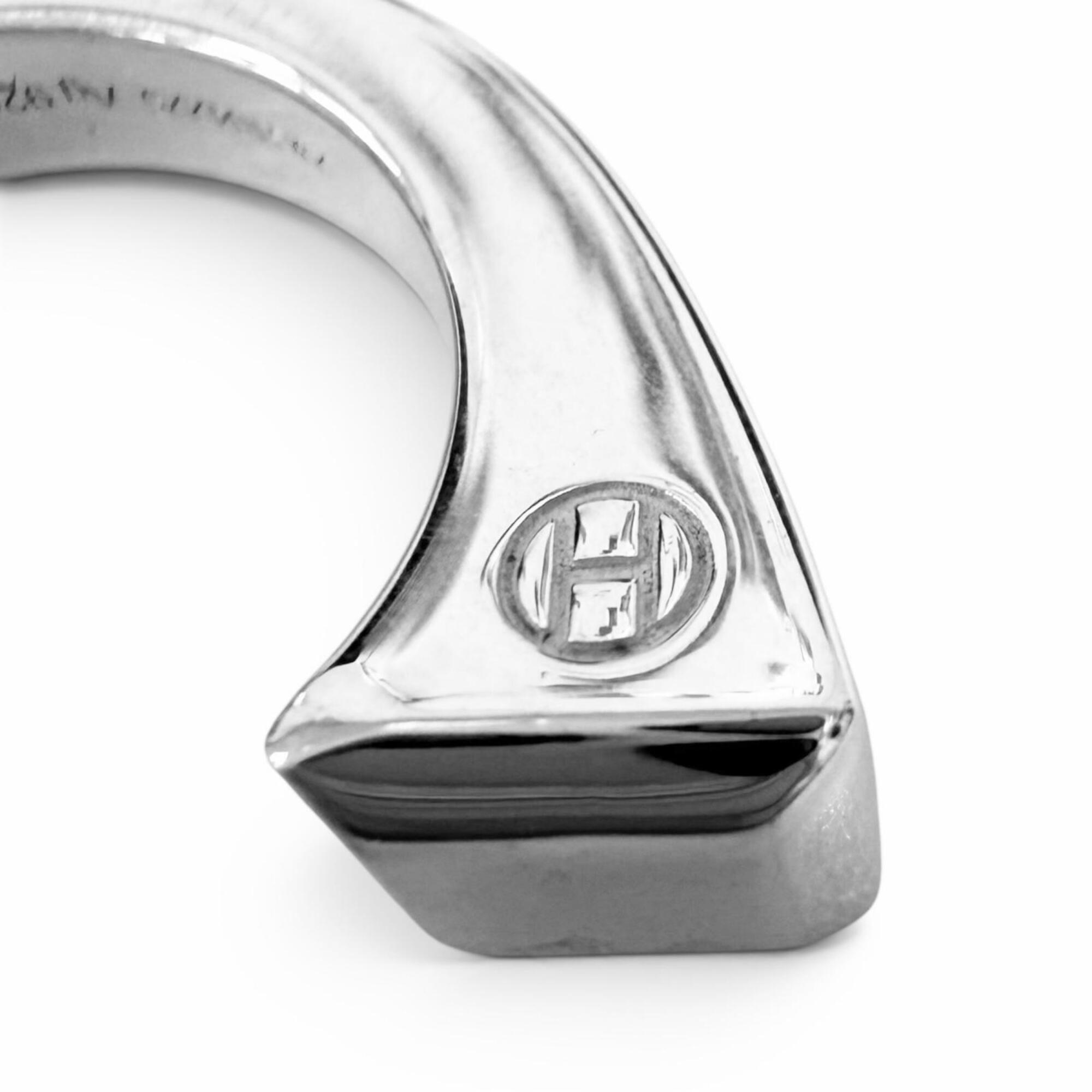 HERMES Clou de Forge AG925 Ring, Silver, Size 52, Made in France, Weight 11.7g, Men's — Like New