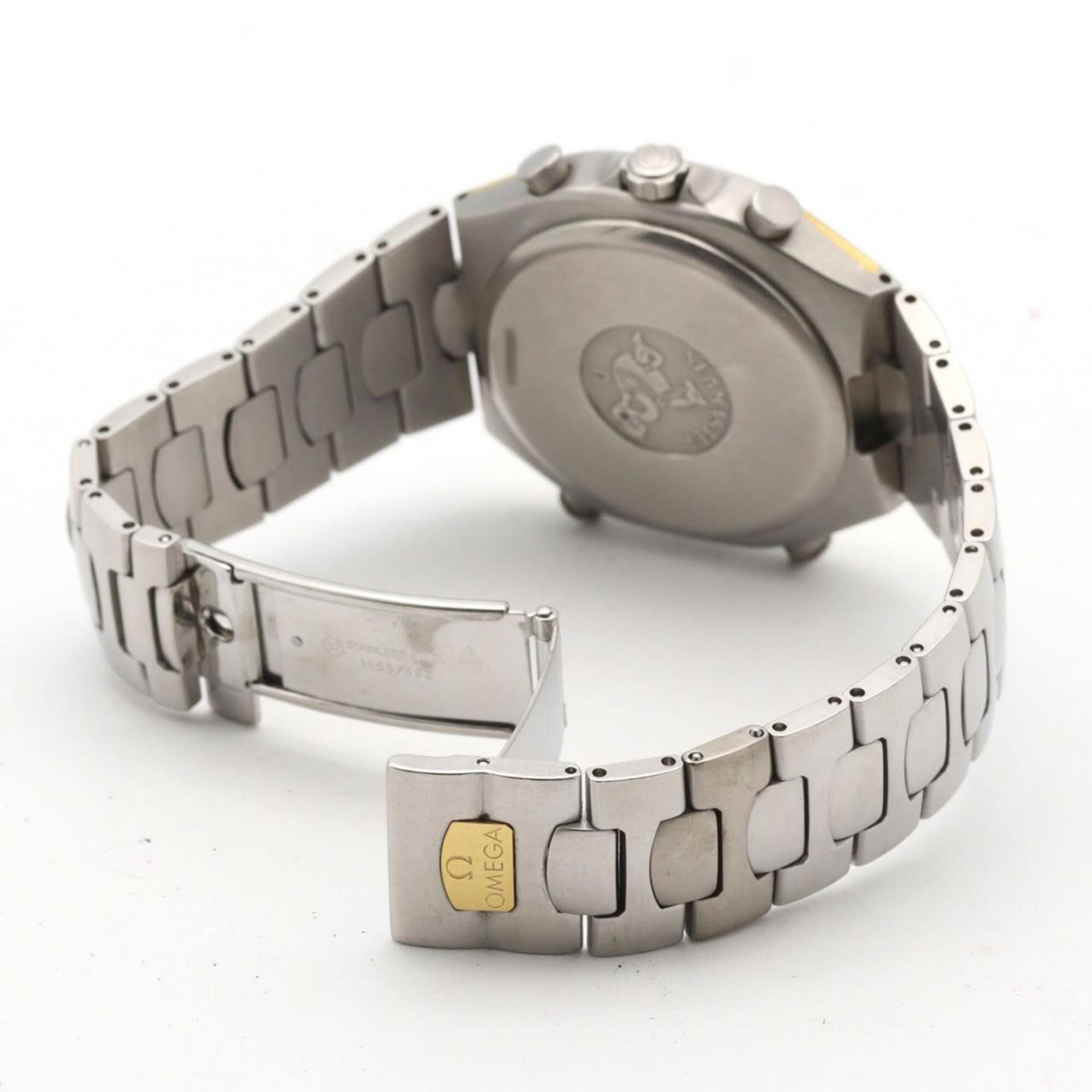 Omega Seamaster Polaris Two-Tone Stainless Steel x Gold-Plated Quartz Watch — Good