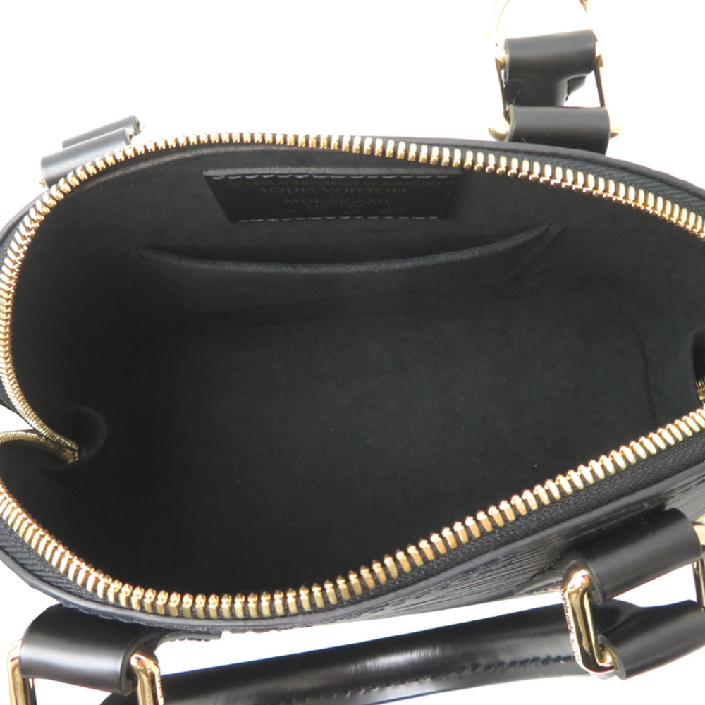 Louis Vuitton Alma BB Takashi Murakami Collaboration Women's Handbag M13670 Epi Noir (Black) — Like New