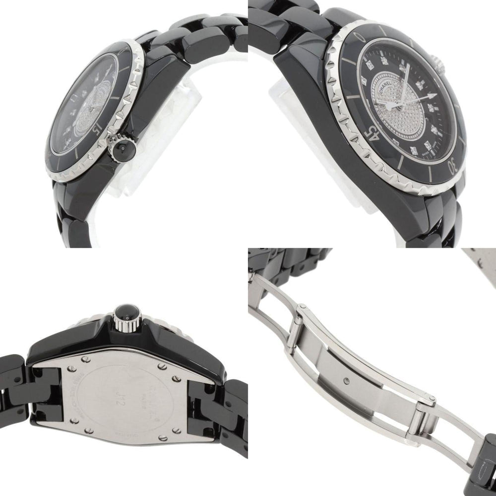 CHANEL H2122 J12 33mm Center Diamond Ceramic/Ceramic Women's Watch — Good