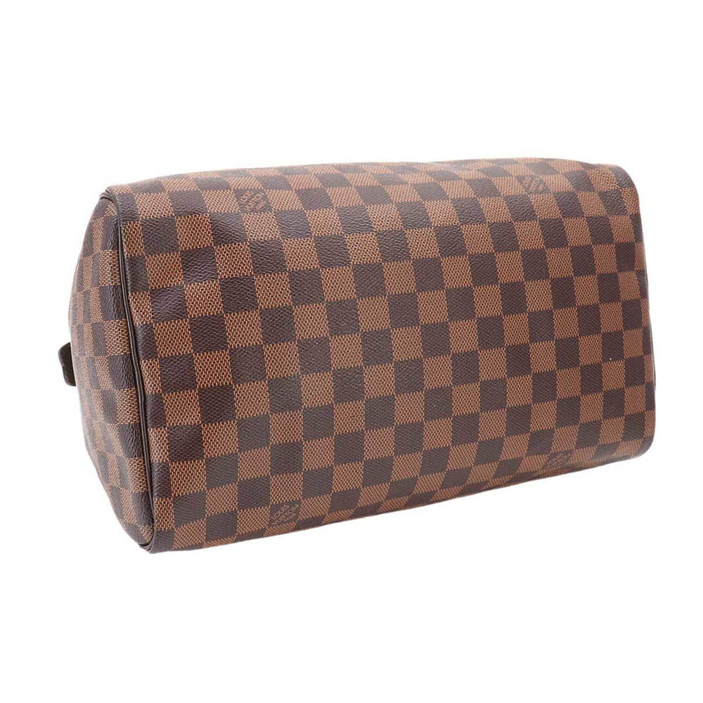 Louis Vuitton Speedy 30 Damier Handbag, Ebene Brown, N41364, Gold Hardware — Like New