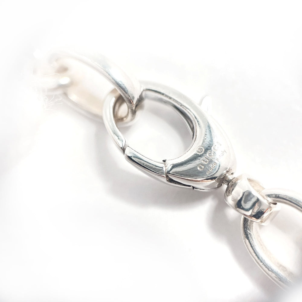 GUCCI Interlocking G Necklace, Sterling Silver 925, Unisex — Like New