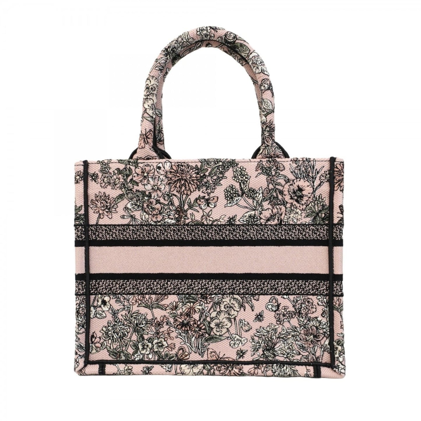 Christian Dior Book Tote Canvas Bag in Pink and Black for Women