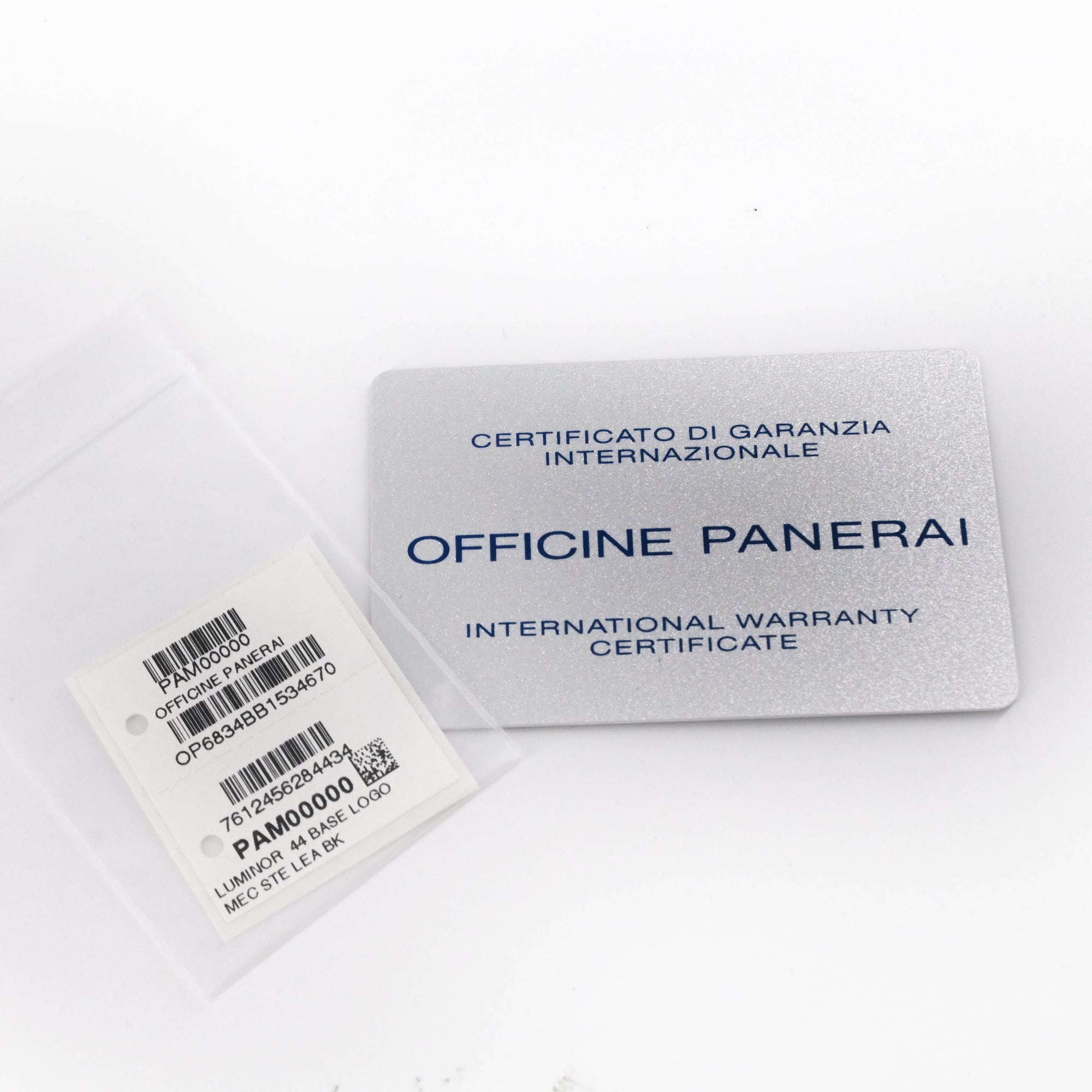 Panerai Luminor Manual Winding Men's Watch, Black Dial, PAM00000 — Like New