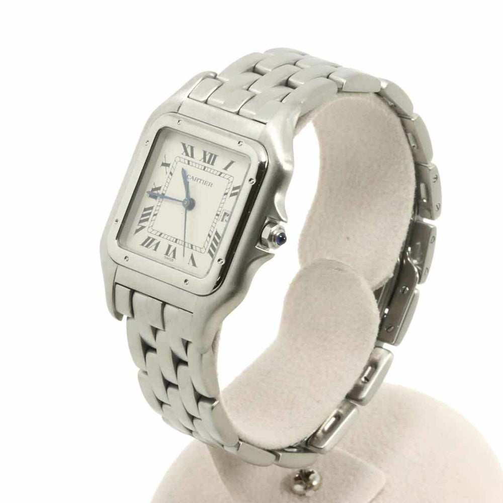 Cartier Panthère LM W25032P5 Men's Watch, Date, Ivory, Quartz Watch — Like New