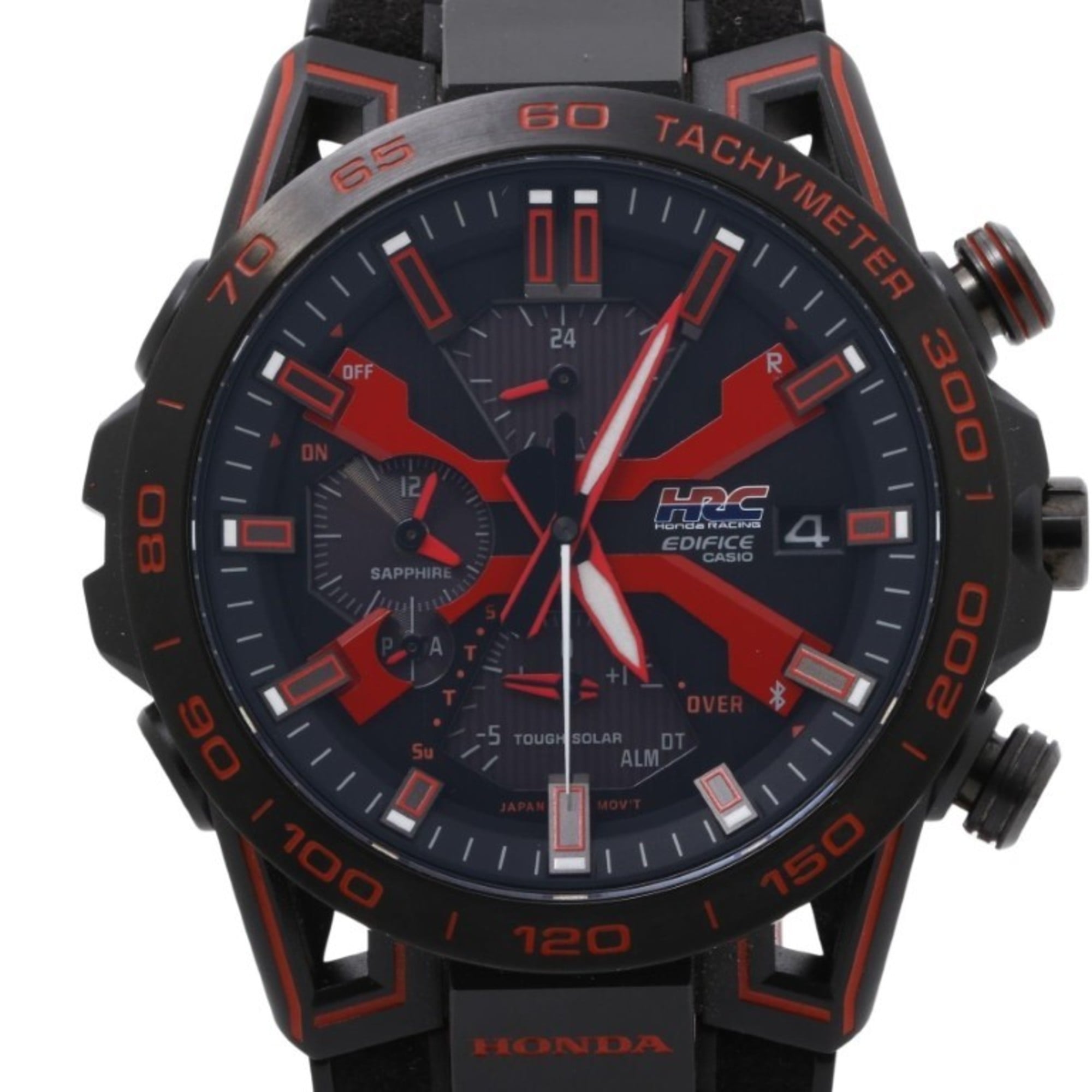 CASIO Edifice Sospensione Honda Racing Red Edition EQB2000HR1AJR Black Stainless Steel Men's Watch — Very Good