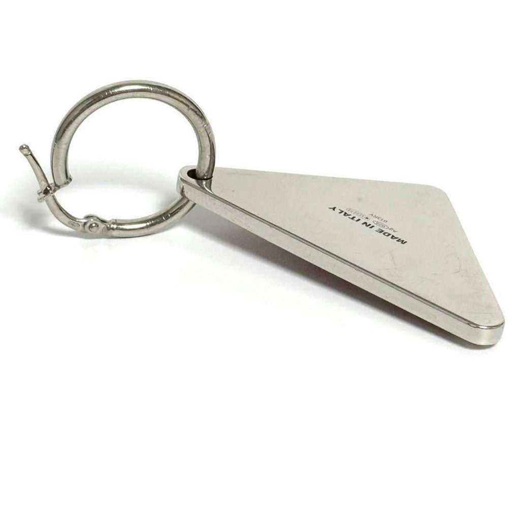 Prada Women's and Men's Single Earrings Symbol Silver 925