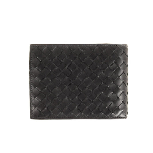 BOTTEGA VENETA Intrecciato Leather Wallet (180265 V4651) Black Men's