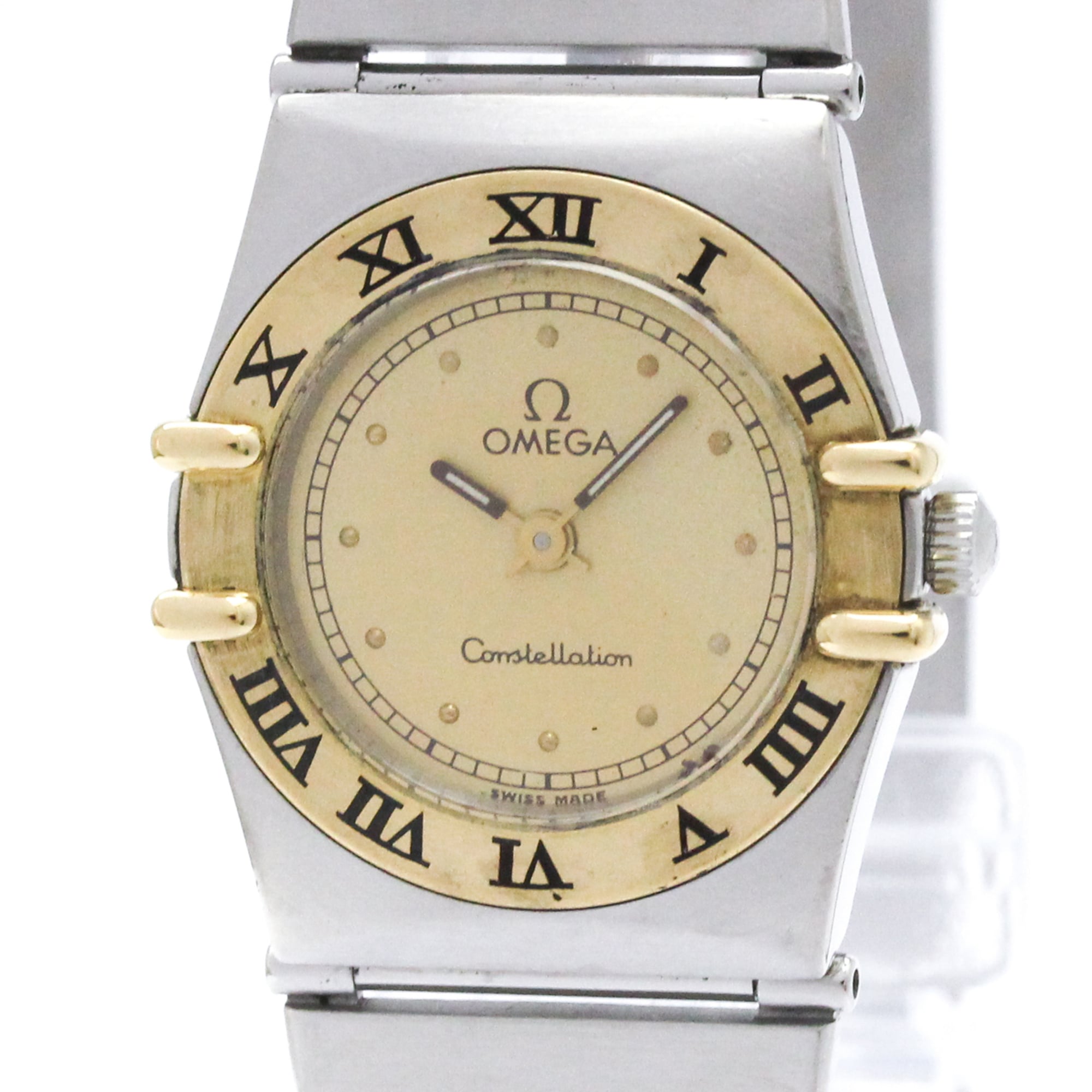 OMEGA Constellation 18K Gold Steel Ladies Watch 795.1080 Polished — Very Good