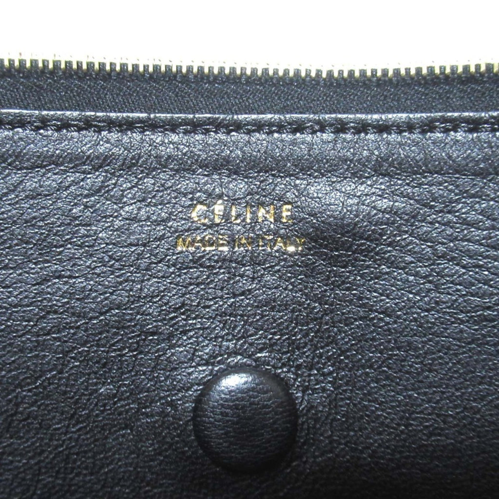 CELINE Leopard Print Pony Clutch Bag in Beige and Brown for Women