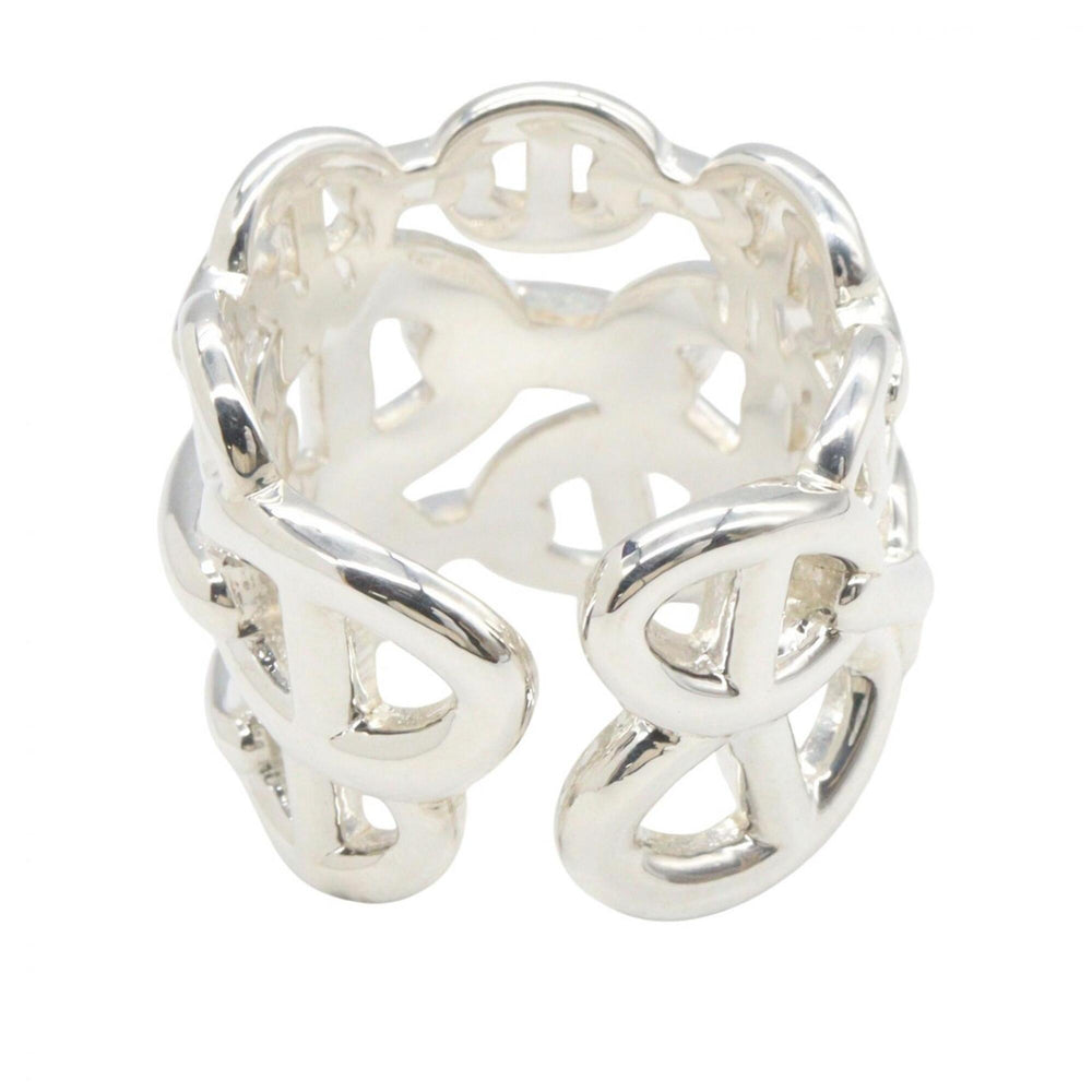 Hermes Chaine d'Ancre Enchainée Ring - Sterling Silver 925 Women's — Like New