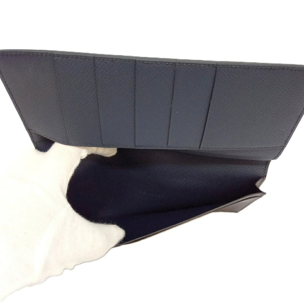 Hermes Hermès MC2 Fleming Wallet, Epsom Leather, D Stamp, Purple, Men's