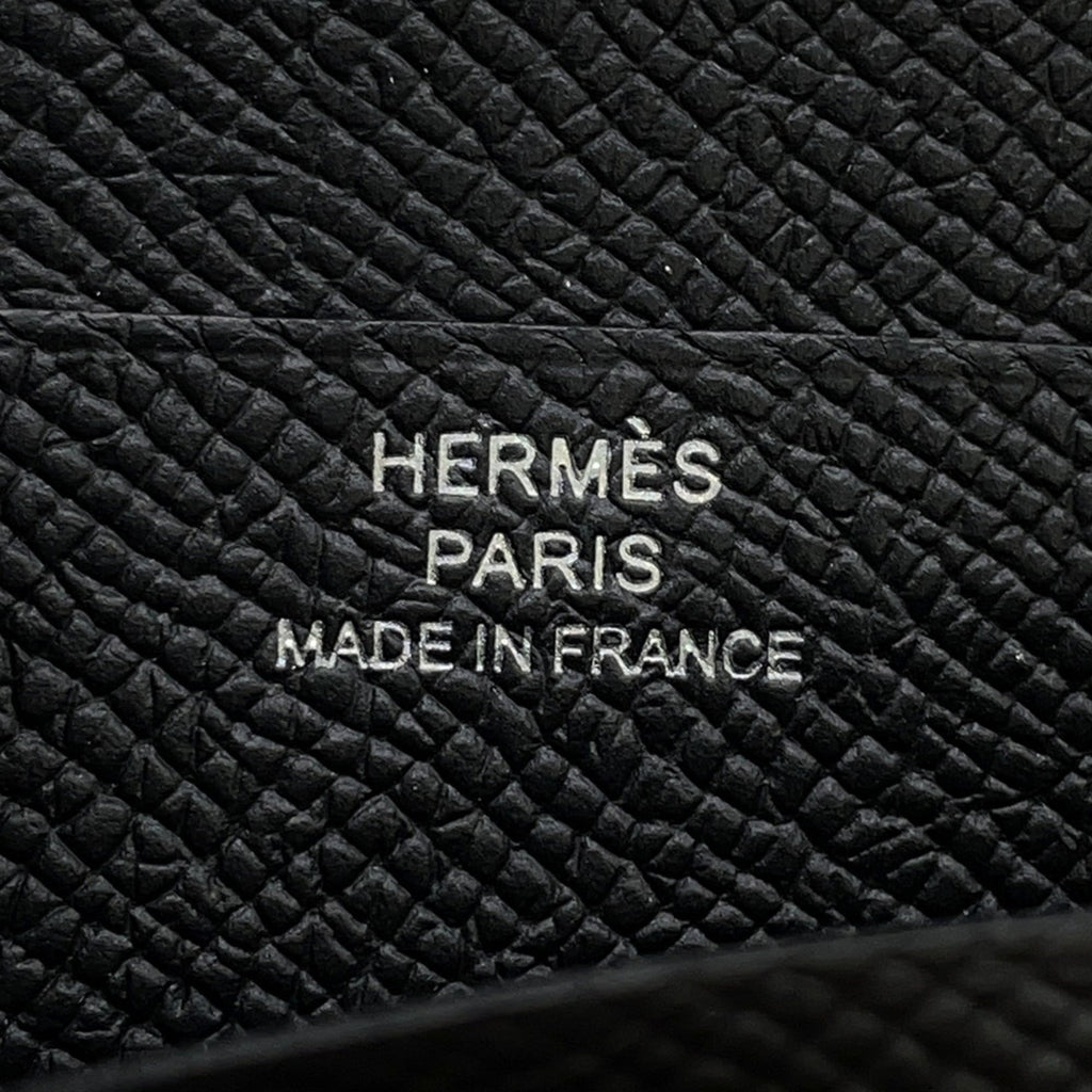 Hermes Hermès Bearn Compact Bifold Wallet in Black, Epson, B Stamp, Epson Black