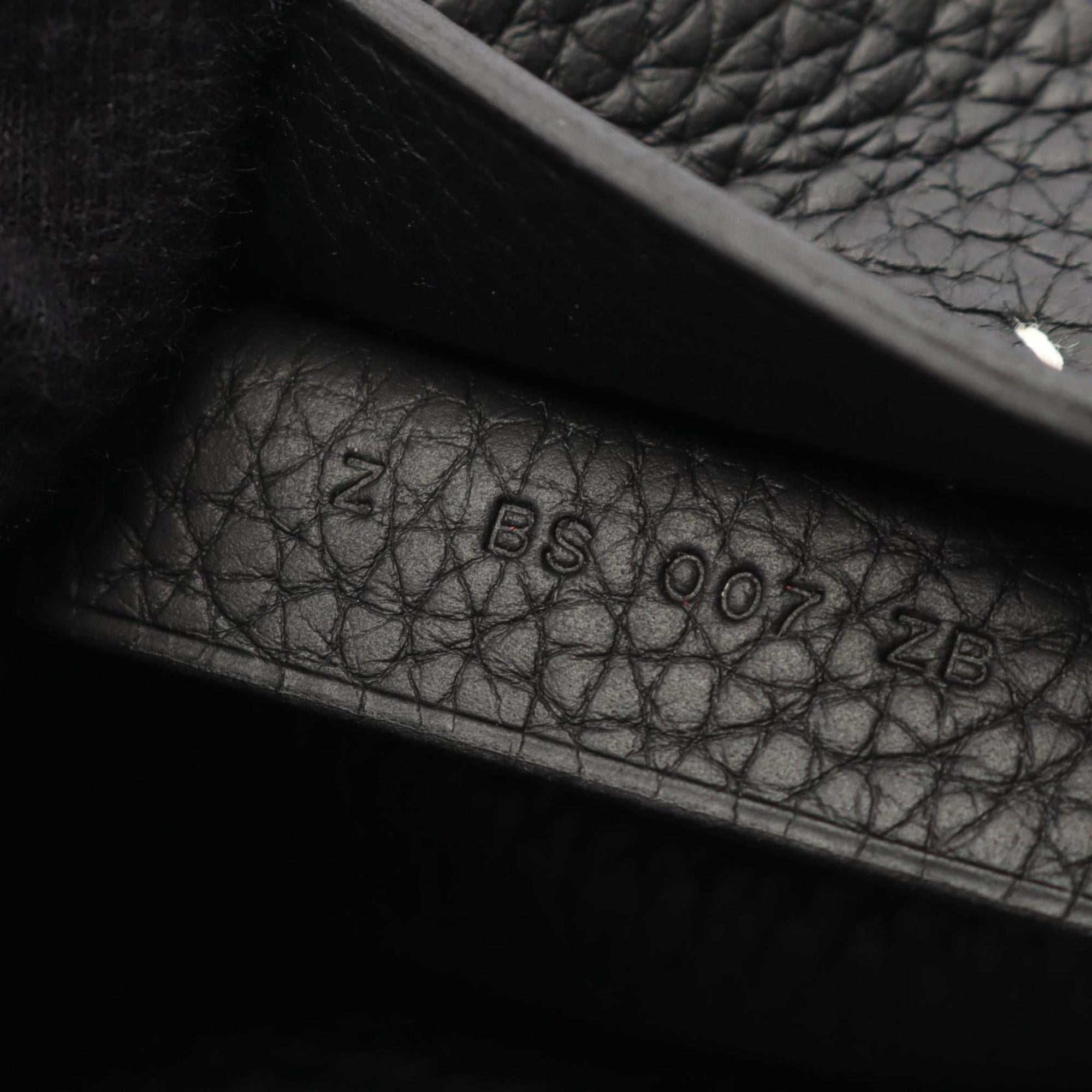 Hermes Hermès Cabas Serie 46 Tote Bag, Handbag, Taurillon Clemence Leather, Women's, Black