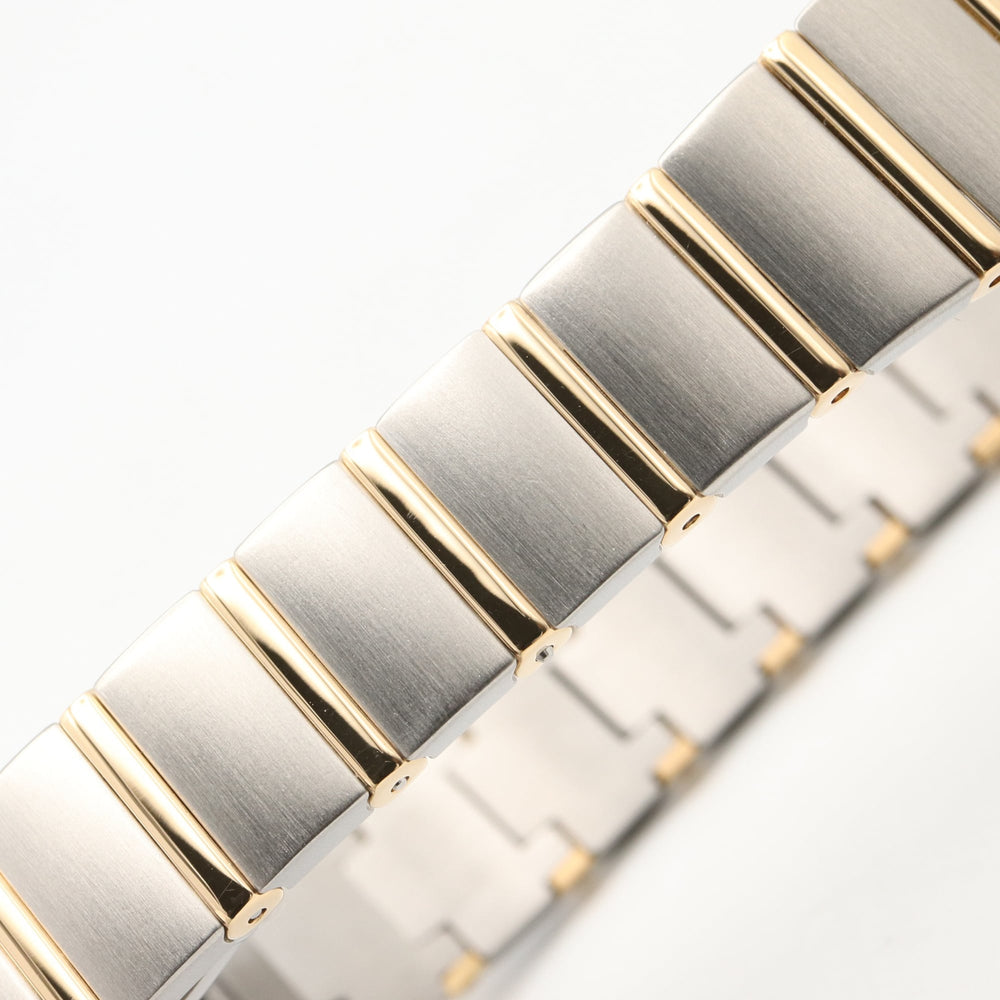 Omega Constellation Double Eagle Watch, 18K (Yellow Gold) Stainless Steel, Ladies', White/White Mother-of-Pearl Case, 1381.70 — Very Good