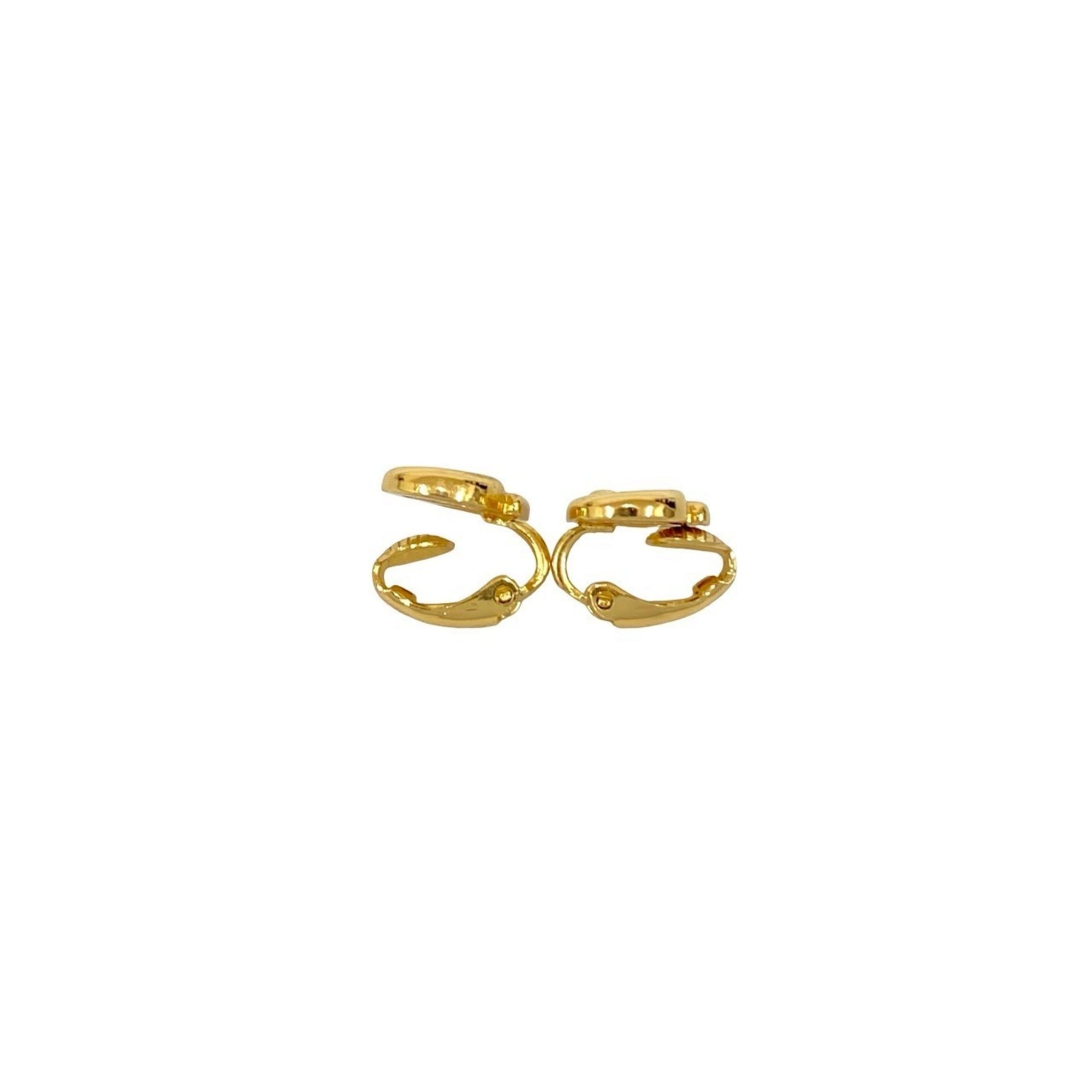 Christian Dior CD GP Earrings and Ear Cuffs, Gold, 10742