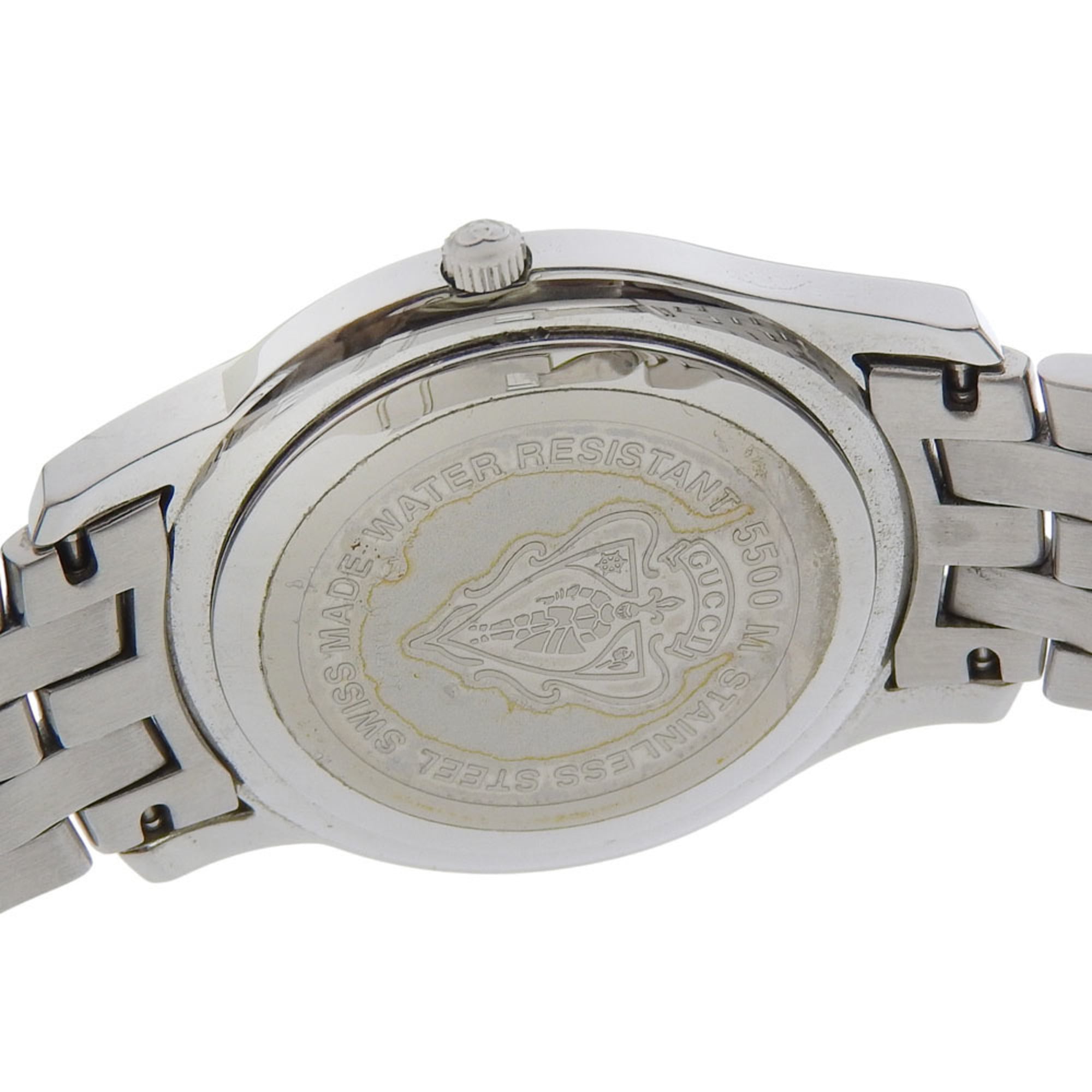 Gucci 5500M Stainless Steel Black Quartz Analog Watch with Dial for Women — Good