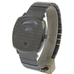 Gucci Grip Watch, 157.3 Stainless Steel, Black Quartz Movement, Analog Display, Dial, Men's — Like New