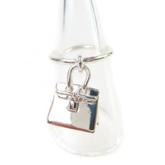 HERMES 2020 925 Amulet Birkin Ring, Silver, Size 51 (), with Box, Made in Italy, Weight 7.34g, Women's — Like New