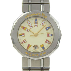 Corum Admiral's Cup Watch 39.610.20 V-50 Stainless Steel Quartz Analog Display White Dial Women's — Very Good
