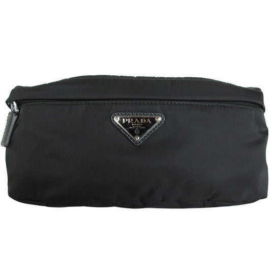 PRADA Body Bag Nylon Black Silver Men's s0423f