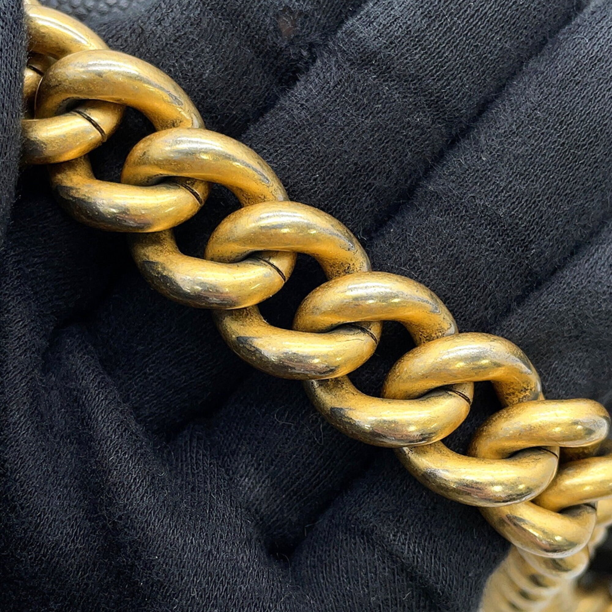 Chanel Chain Shoulder Bag Boy Small Matelassé Coco Mark A67085 BOY CHANEL Handbag Black Women's — Like New