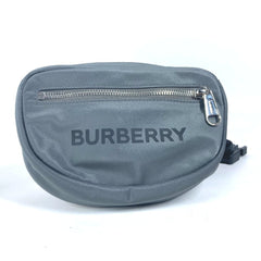 BURBERRY 8052888 Cross Belt Bag Waist Pouch Body Nylon Men's Grey — New - Store Return