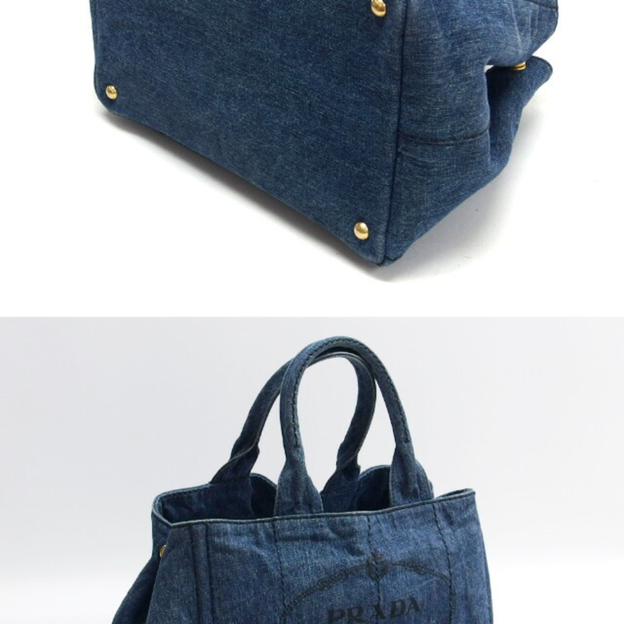 Prada Canapa Tote Bag, Medium, Avio (Indigo)