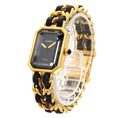 Chanel Premiere H0001 Women's Watch, Size M, Black & Gold, Quartz Movement — Very Good