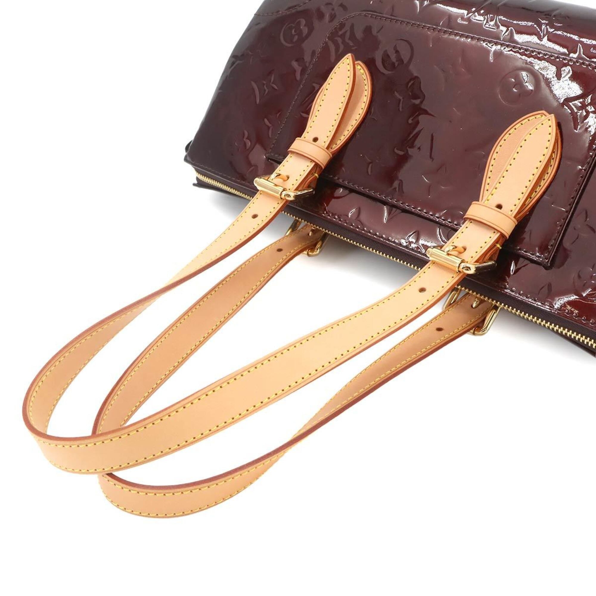 Louis Vuitton Monogram Vernis Rosewood Avenue Shoulder Handbag Leather Amarante M93510 — Like New