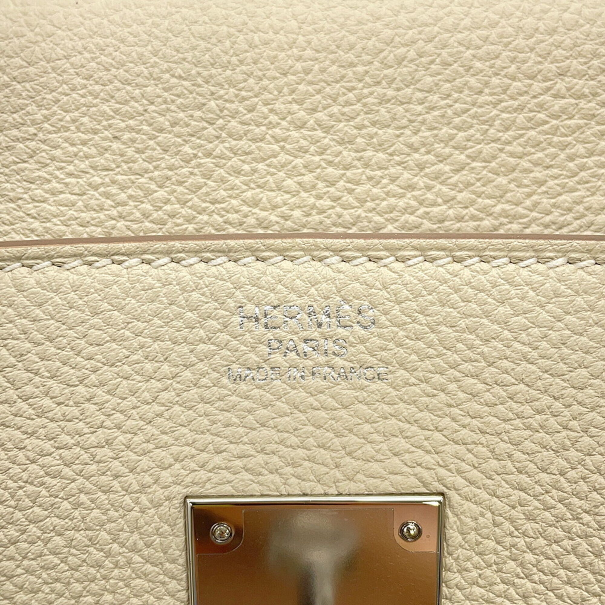 Hermes Birkin 30 Craie Togo C stamp HERMES handbag women's — Like New