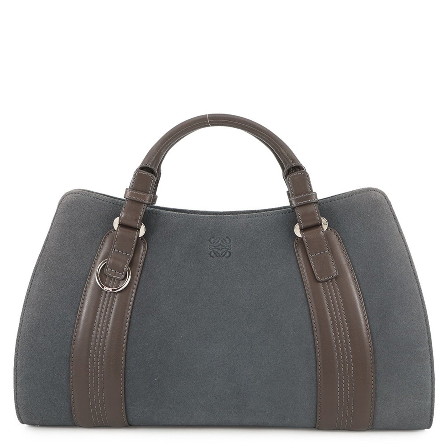 LOEWE Anagram Camoccio Suede Leather Handbag