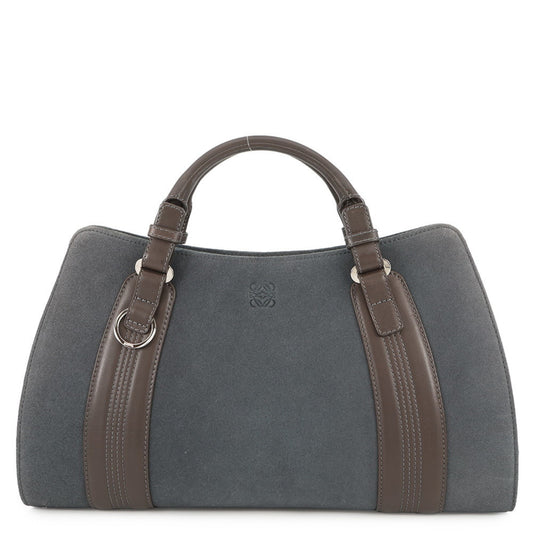 LOEWE Anagram Camoccio Suede Leather Handbag