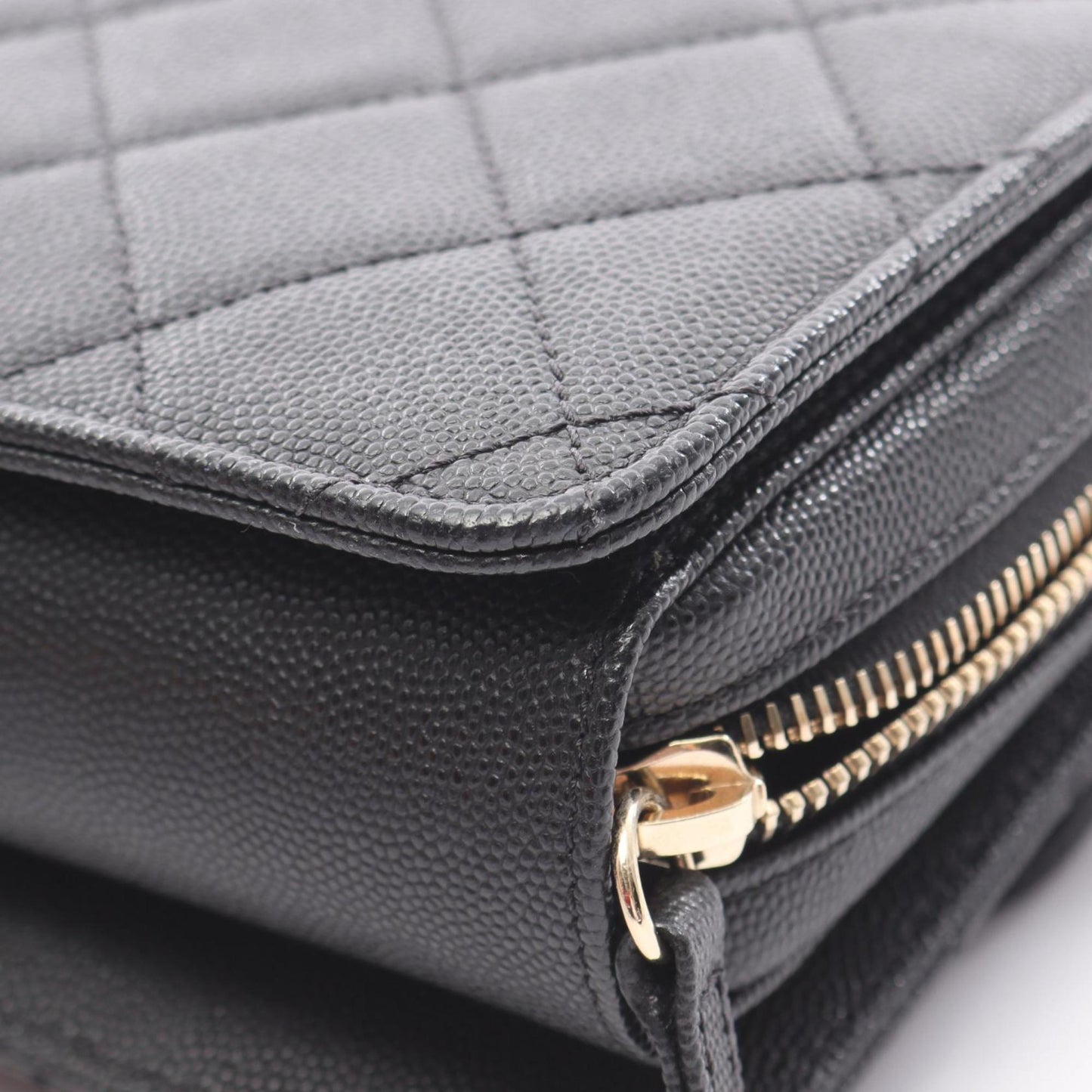 CHANEL Matelasse Mini Flap Shoulder Bag in Grained Calfskin Leather, Black, Women's, AS3002