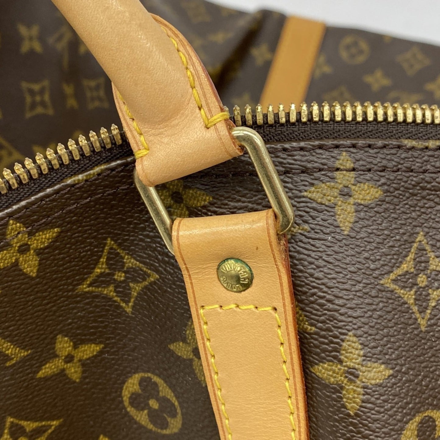 Louis Vuitton Monogram Keepall 60 Boston Bag M41422 Brown Men's/Women's