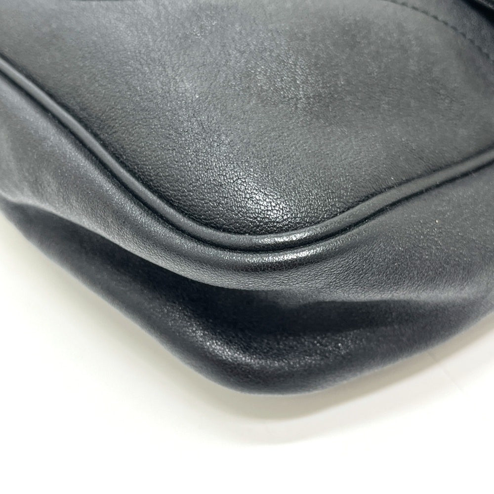 GUCCI 767209 GG Marmont Flap Bag, Handbag, Shoulder Leather, Women's, Black, Like New — Like New