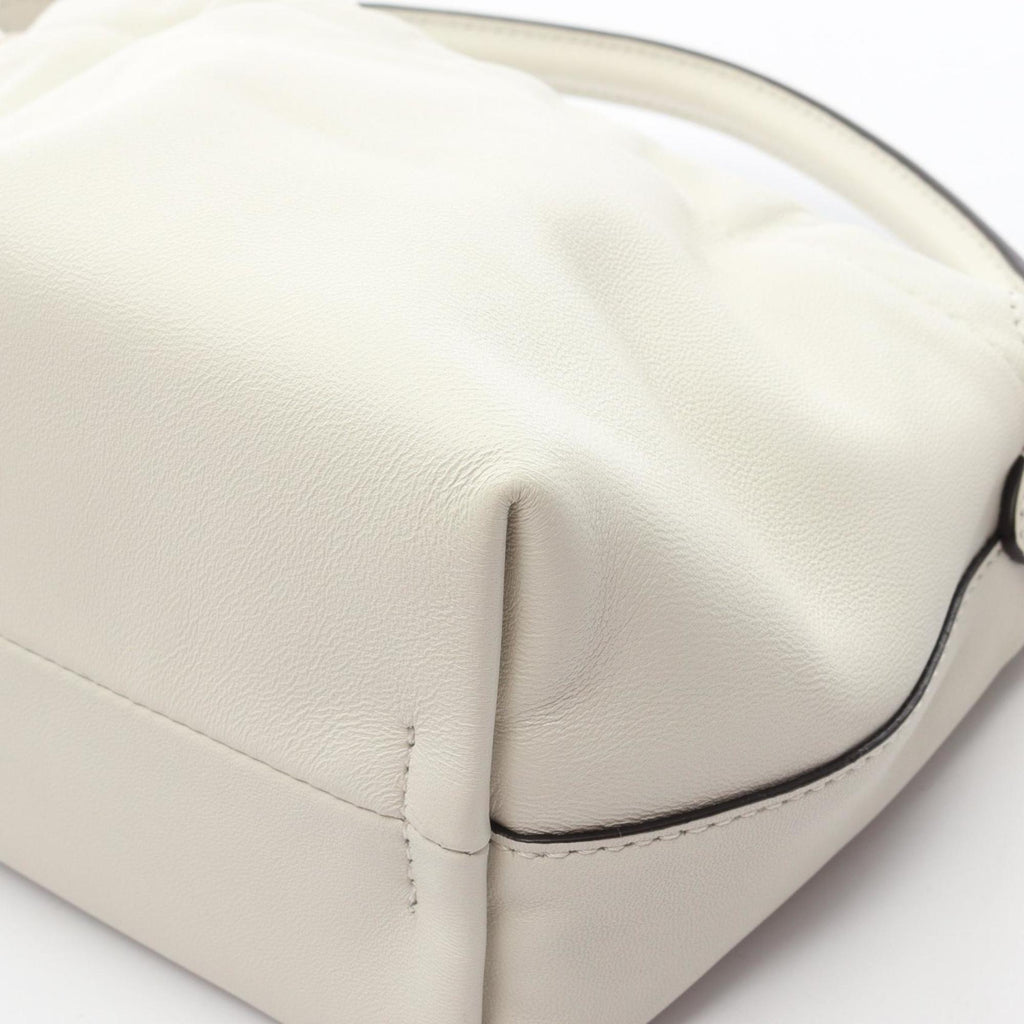 Fendi Mamma Baguette small handbag, leather, women's, white, 8BS105ABVEF0K7E