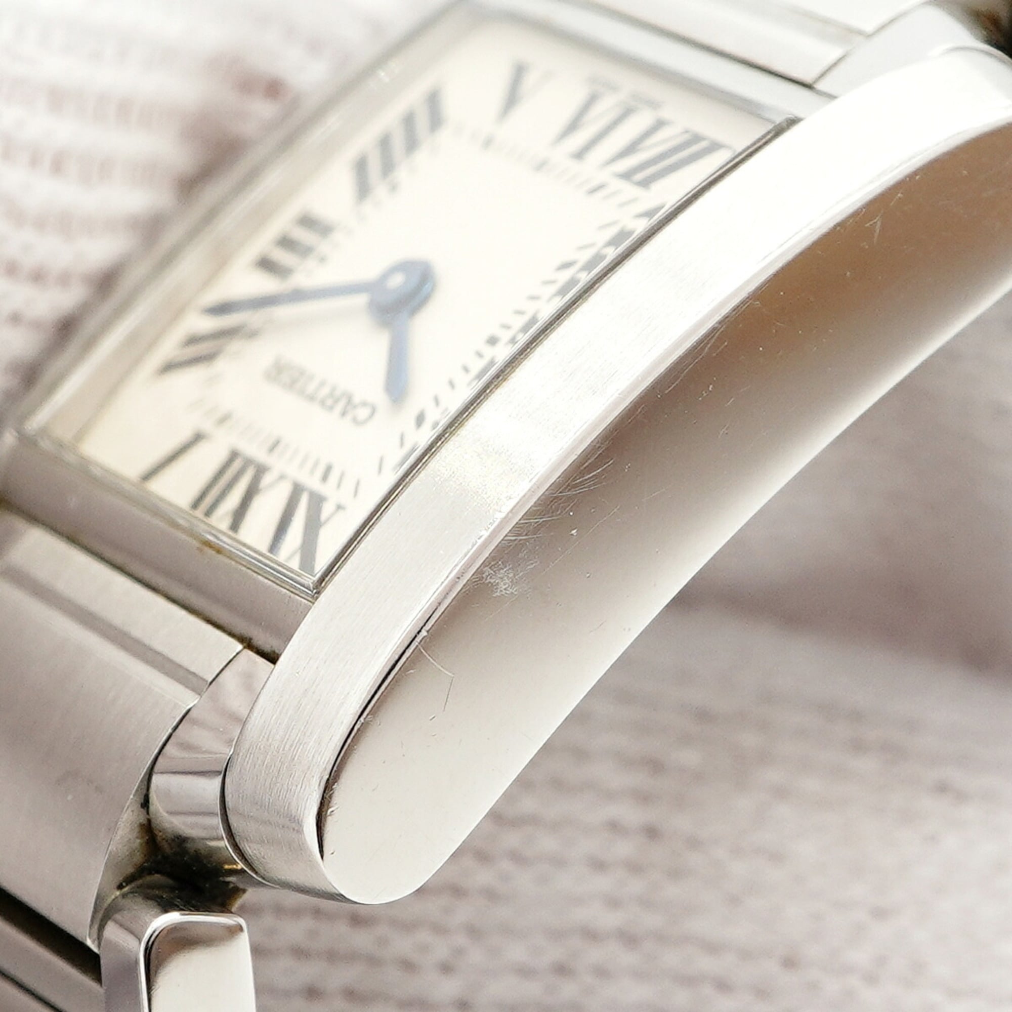 Cartier Tank Française SM W51008Q3 Ivory Dial Women's Watch — Good