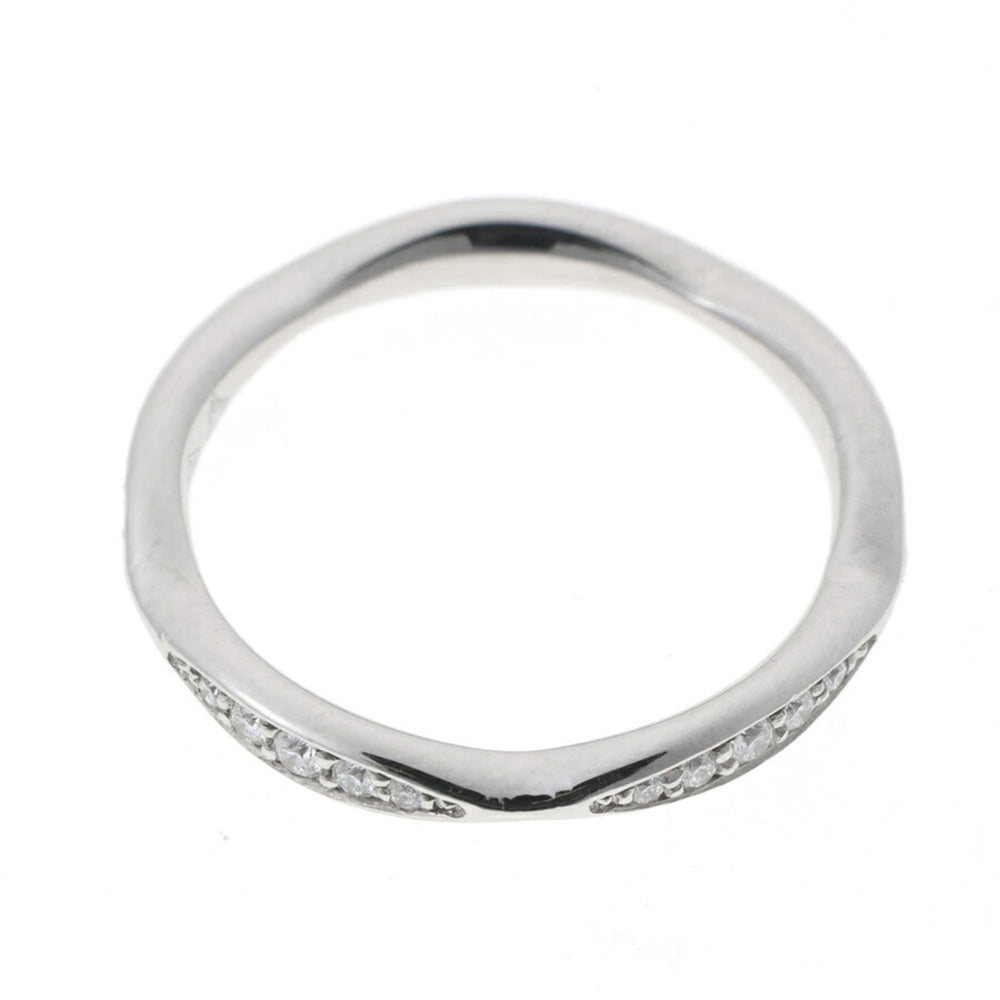 Chanel Camellia Collection Eternity Ring, Full Diamond, Pt950 Platinum, Size #9 — Like New
