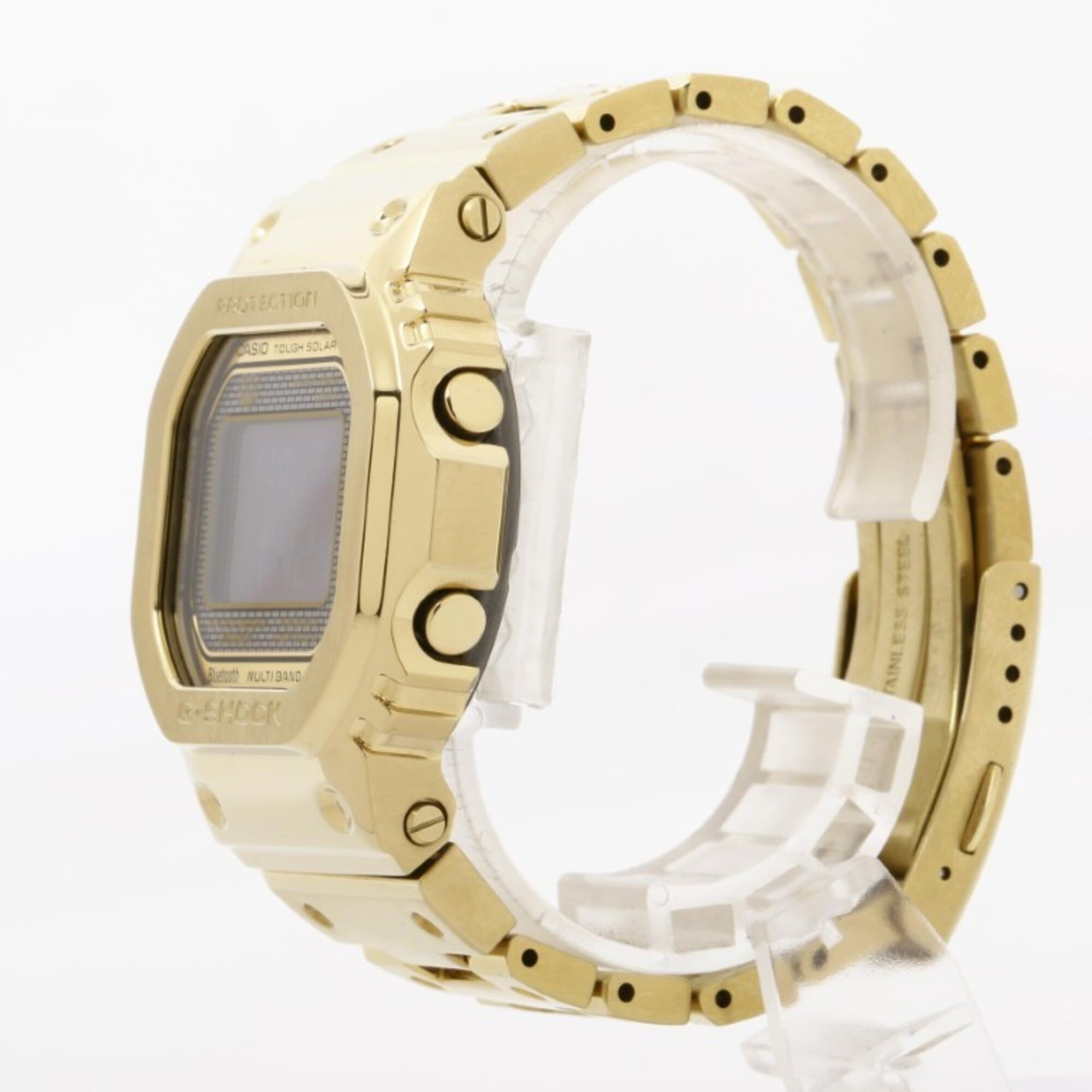 CASIO G-SHOCK FULL METAL 5000 SERIES GMW-B5000GD-9JF Black Gold Stainless Steel Men's Digital Watch — New - Store Return