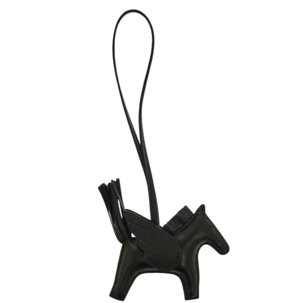 Unused Hermes Rodeo PM Annu Milo So Black Bag Charm W Stamp (Made in 2024) 0130HERMES — Like New