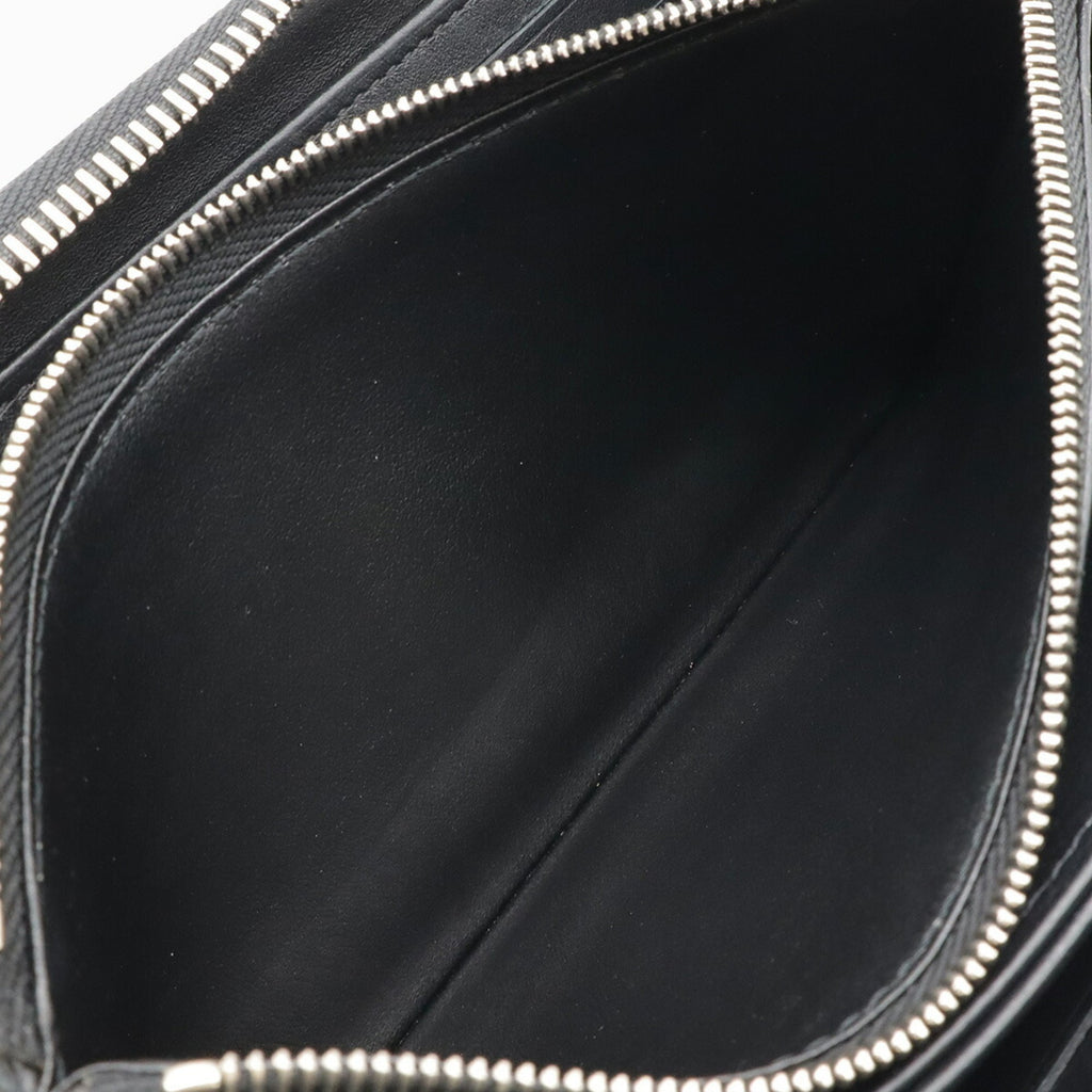 LOUIS VUITTON Monogram Mahina Zippy Wallet, Round Long Leather, Noir, Black, M61867