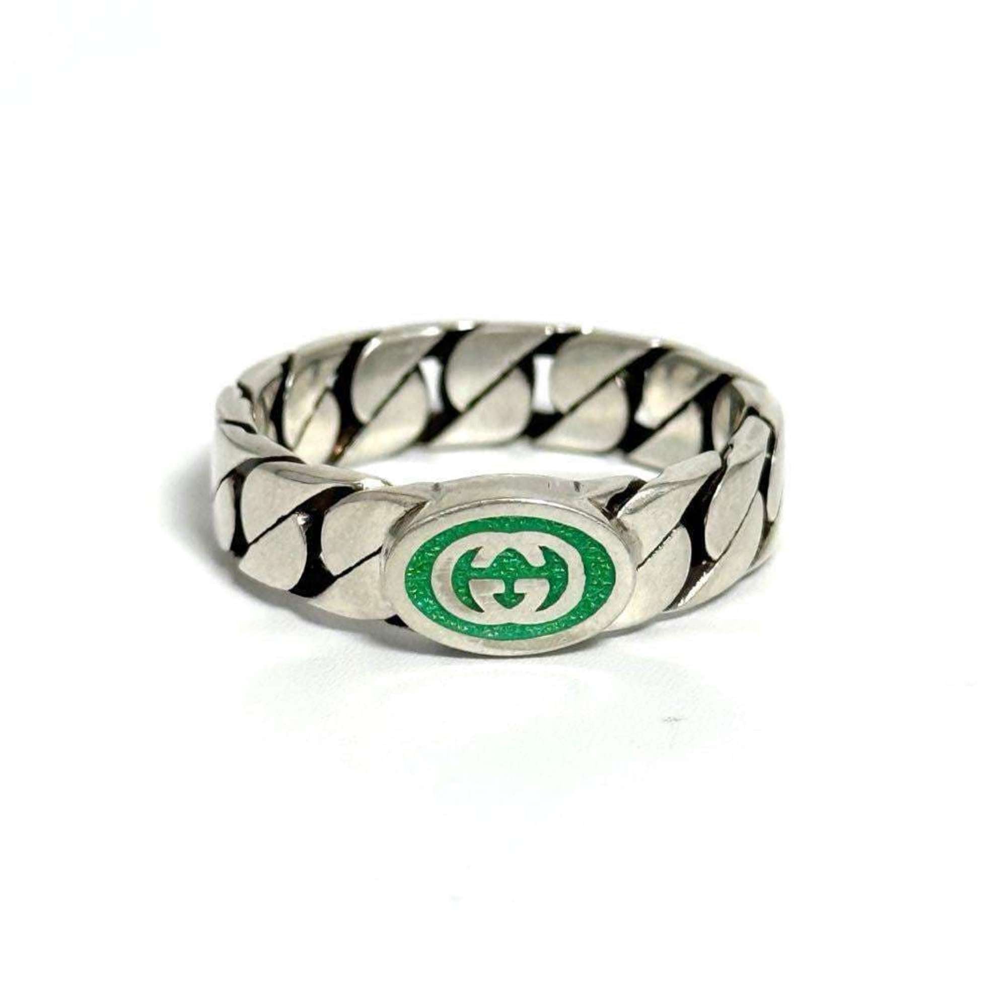 Gucci Men's Interlocking G Silver Ring — Like New