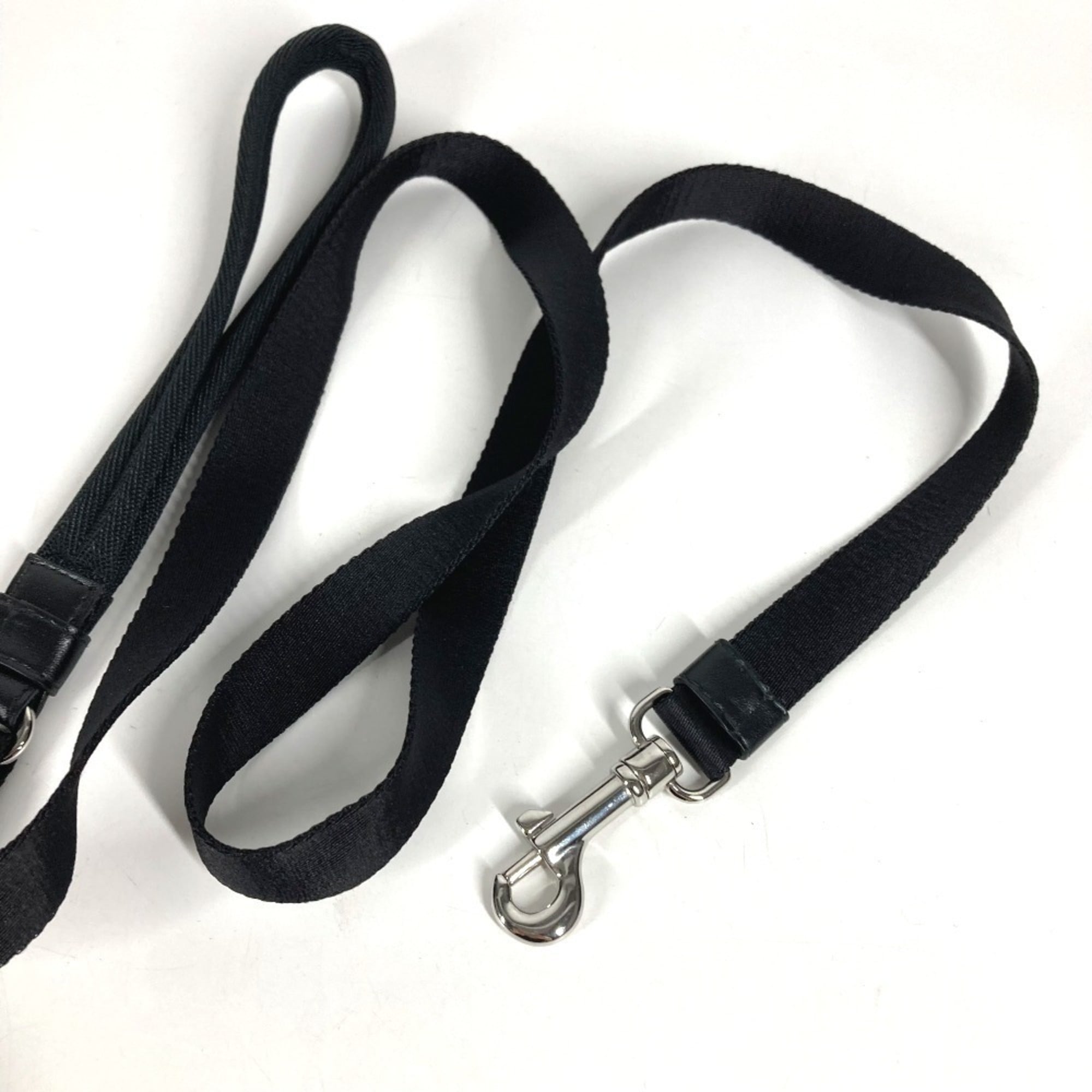PRADA 2YG008 Triangle Logo Pet Leash Handbag Pouch for Dogs and Pets - Nylon, Blue. (Suitable men women.) — Like New