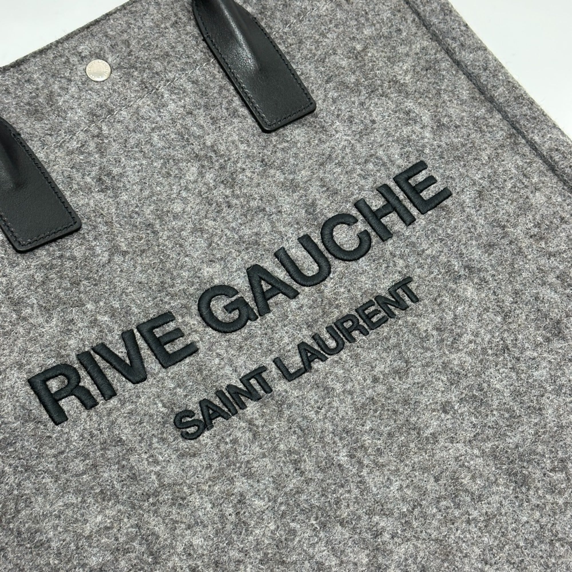 Saint Laurent Paris 632539 Shoulder Bag Hand Bag Bag Tote Bag gray Black — Like New